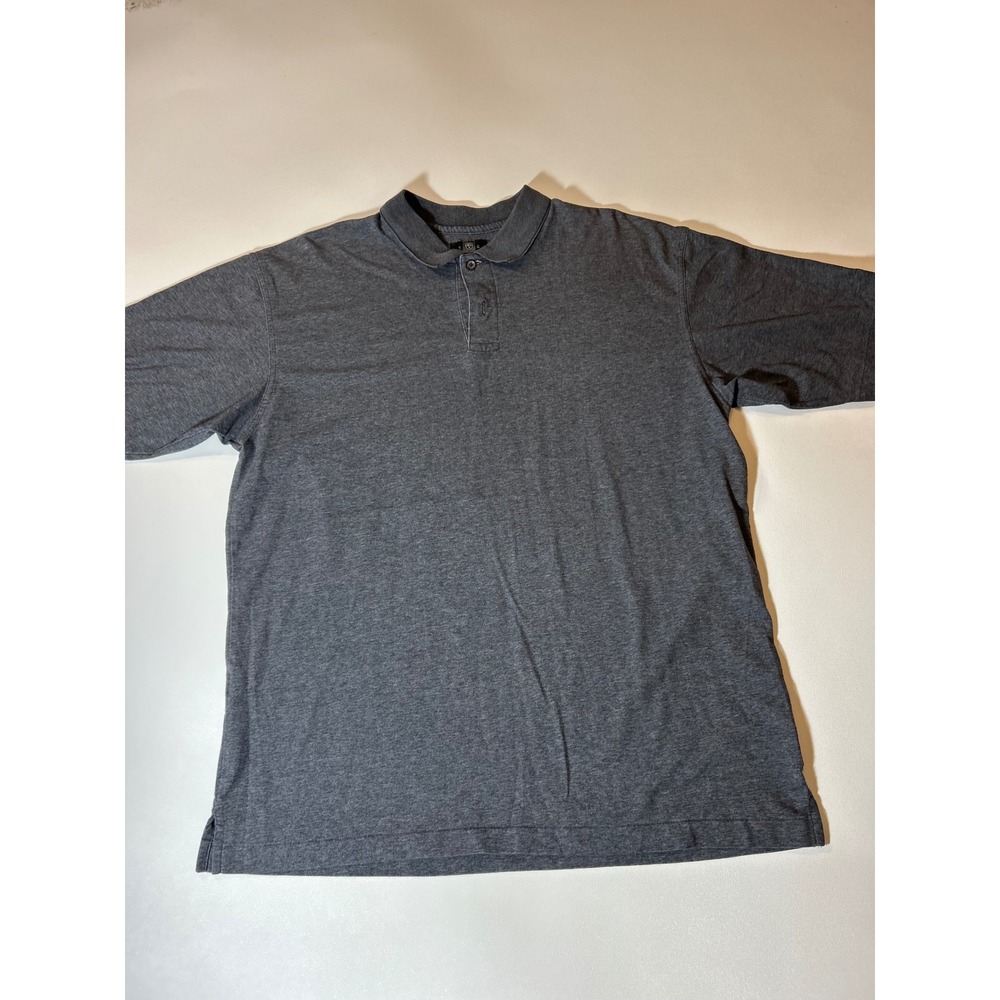 Nike Golf Polo Shirt Mens L Gray Excellent Dri-FIT Short Sleeve Heathered